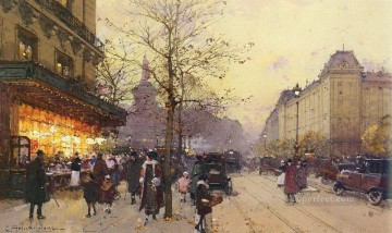 París Painting - PLAZA DE LA REPÚBLICA DE PARÍS Eugène Galien Laloue